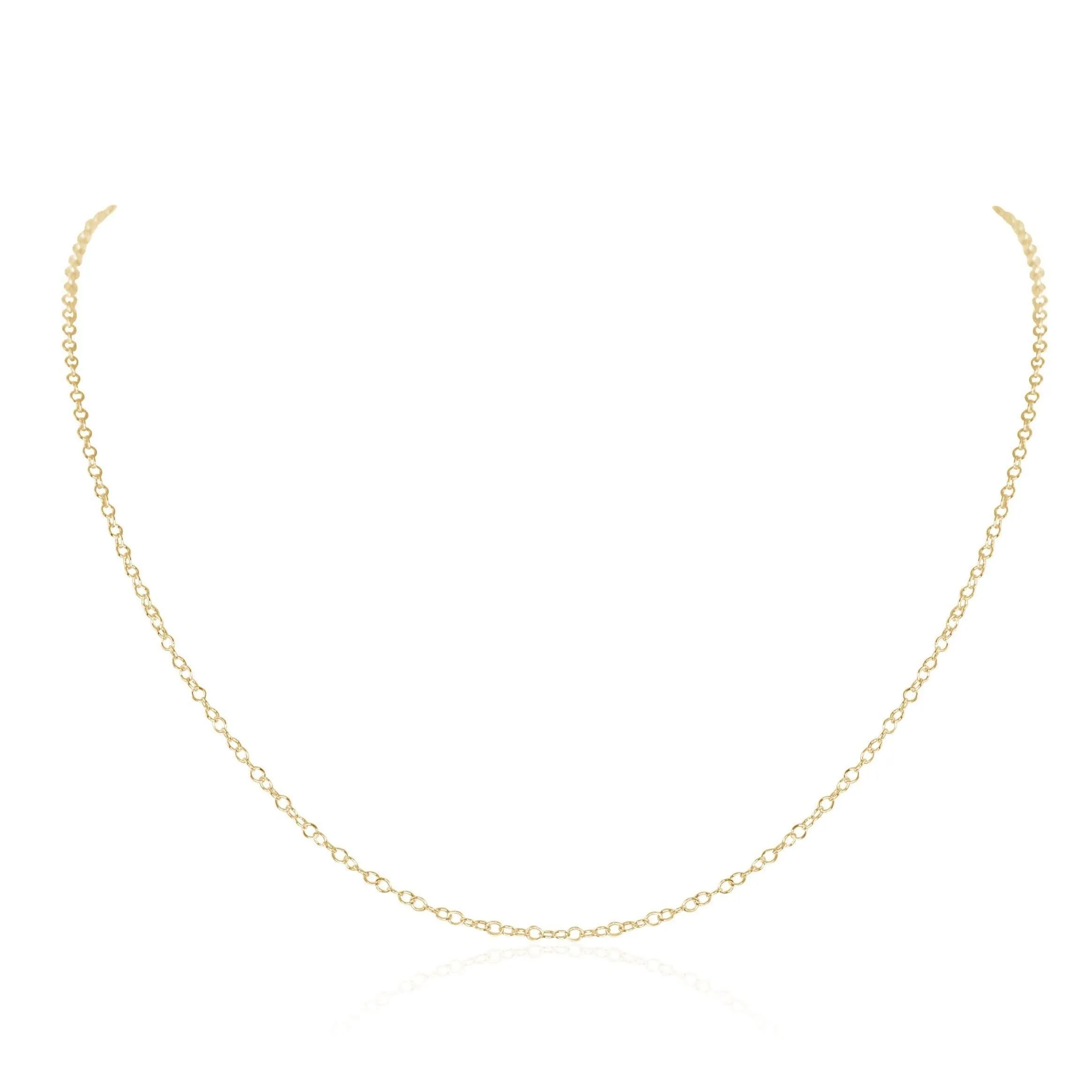Custom Simple Plain or Satellite Fine Chain Necklace