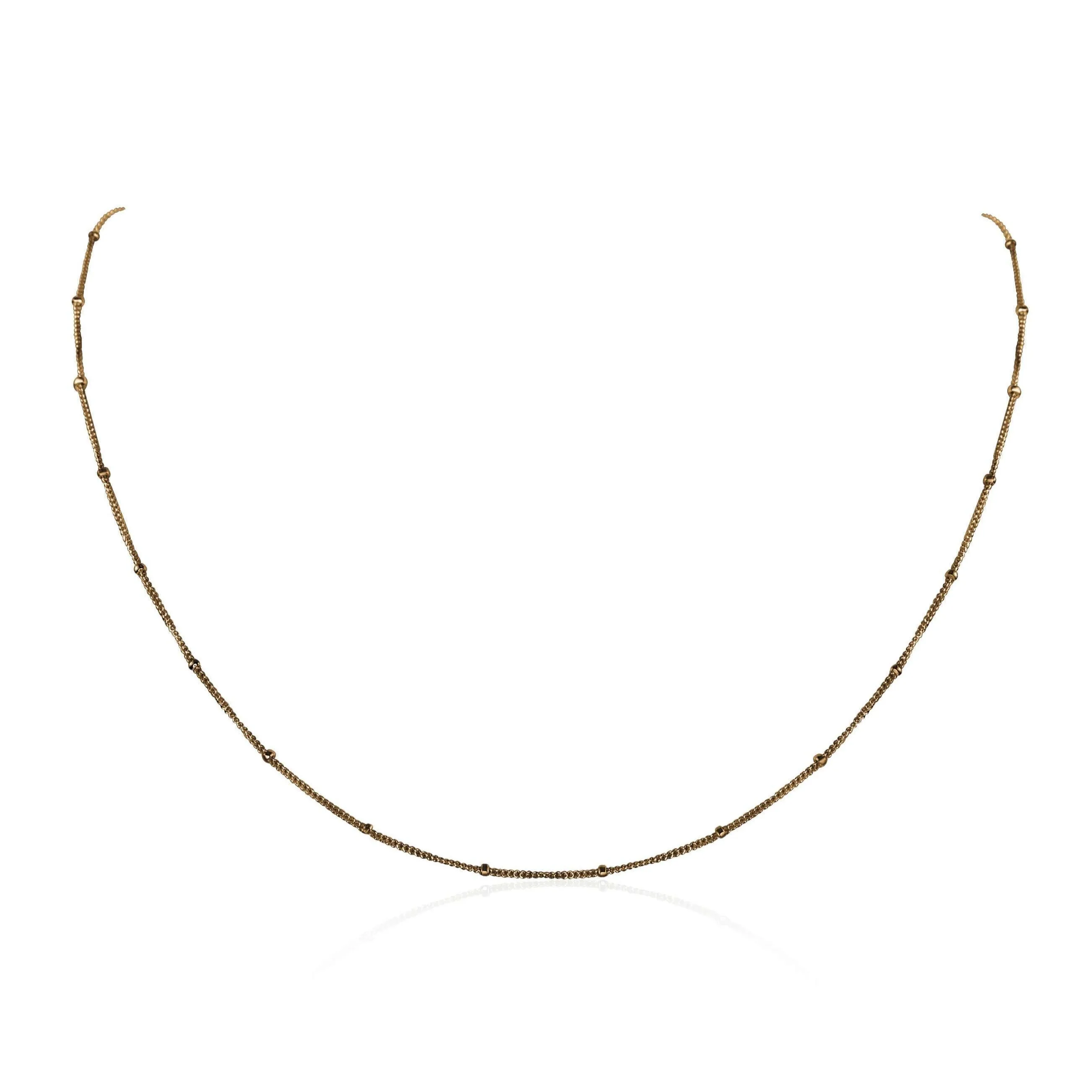 Custom Simple Plain or Satellite Fine Chain Necklace