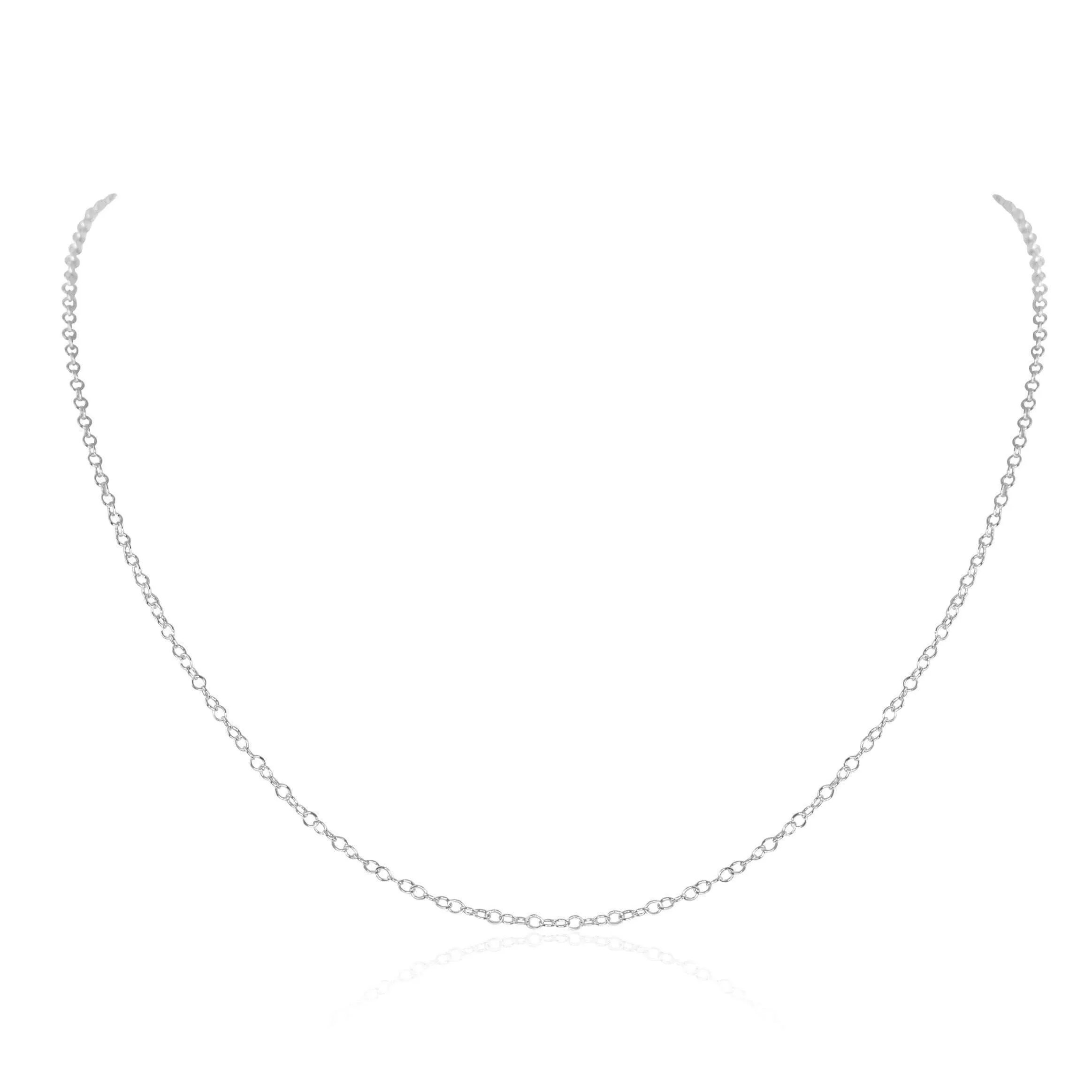 Custom Simple Plain or Satellite Fine Chain Necklace