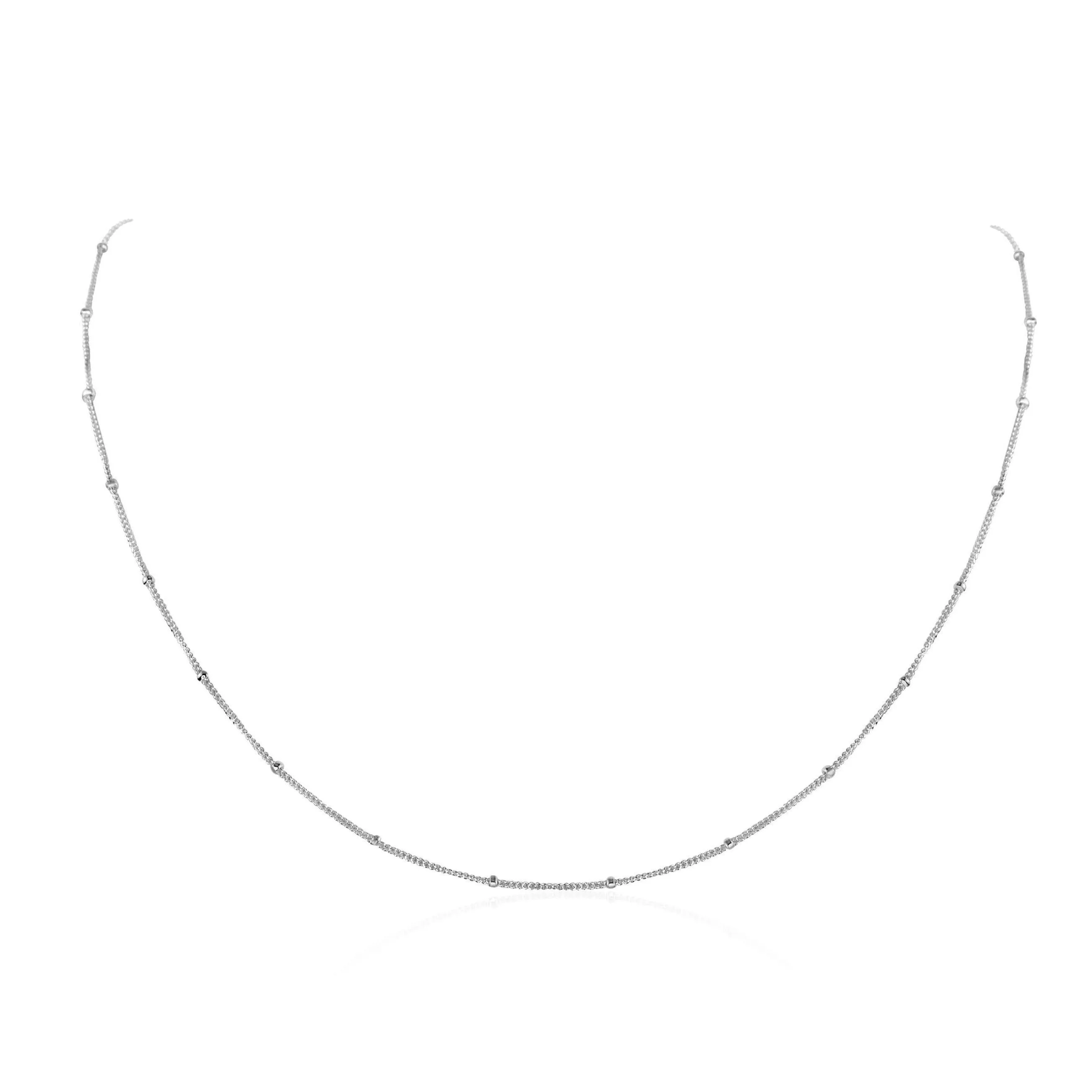 Custom Simple Plain or Satellite Fine Chain Necklace