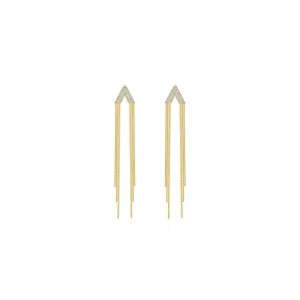 Donatello Tassle Gold Earrings