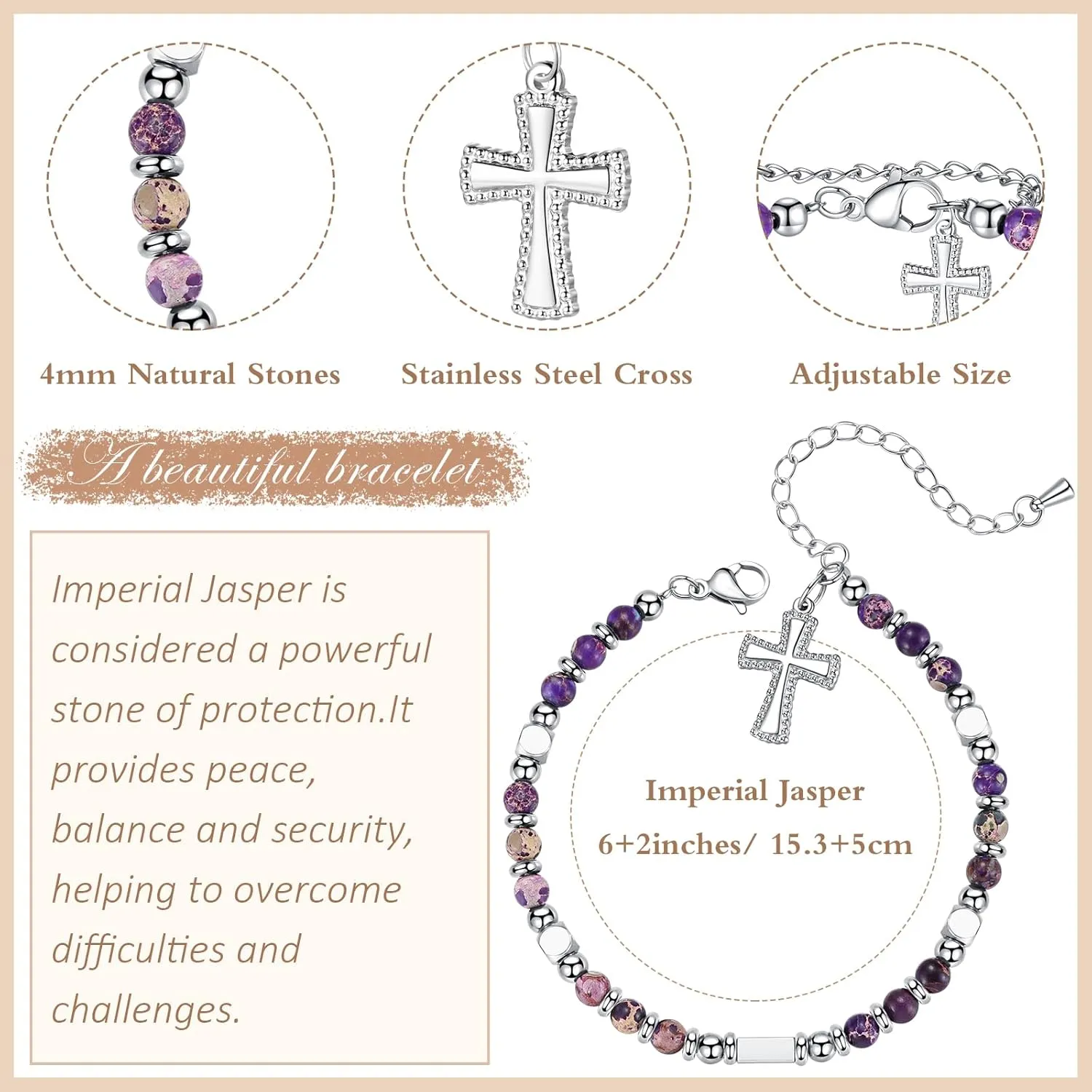 Easter Gift for Kids - Communion Baptism Confirmation First Penance Gifts for Girls - Cross Charm Bracelets Christian Jewelry for Girls Daughter Granddaughter
