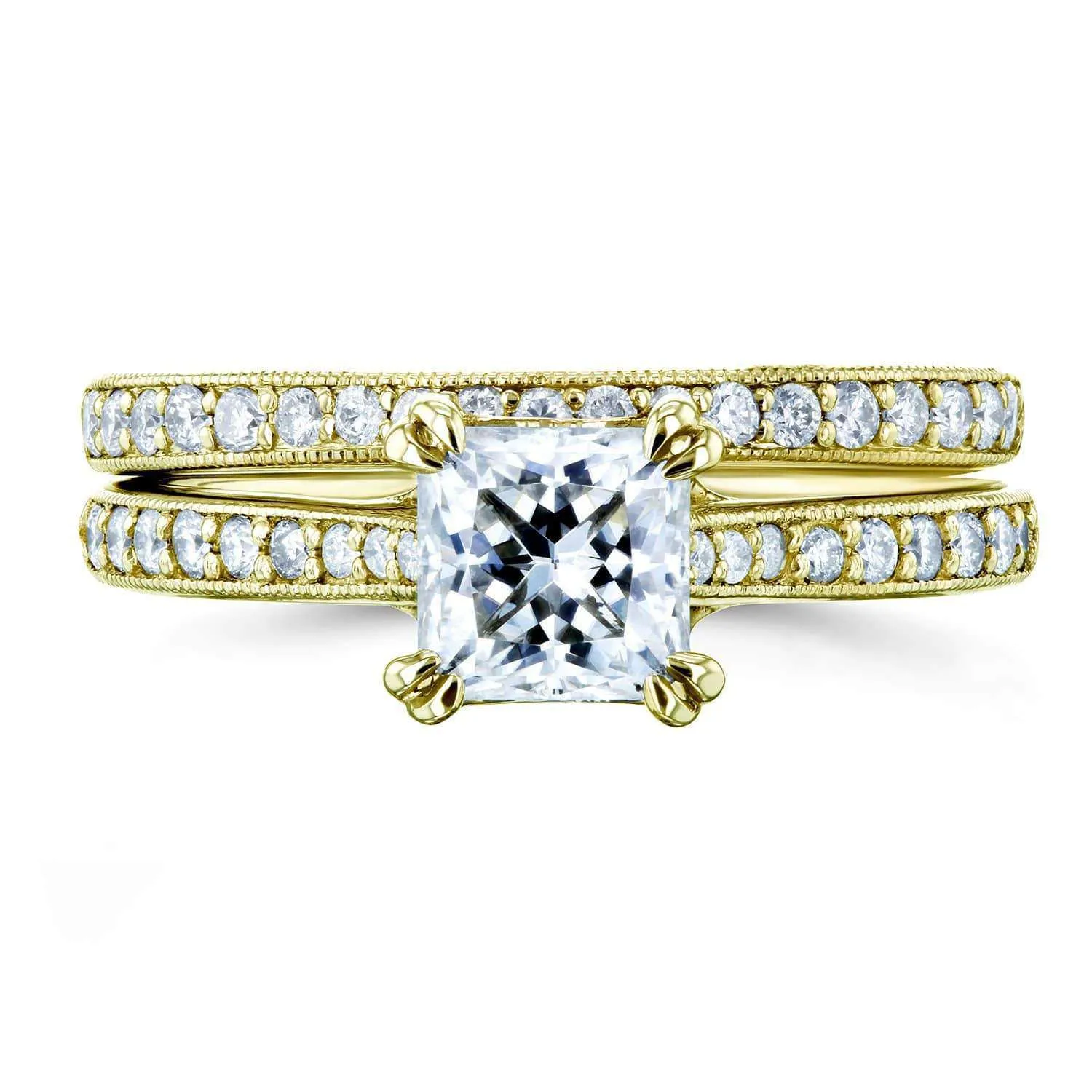 Euro Princess Bridal Set - 0.90ct - Yellow