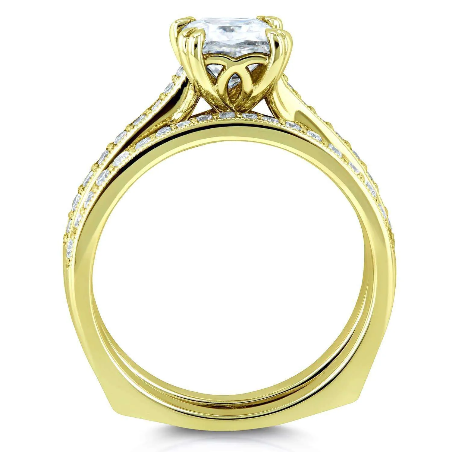 Euro Princess Bridal Set - 0.90ct - Yellow