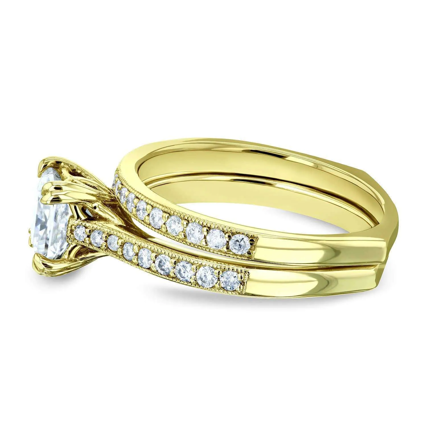 Euro Princess Bridal Set - 0.90ct - Yellow