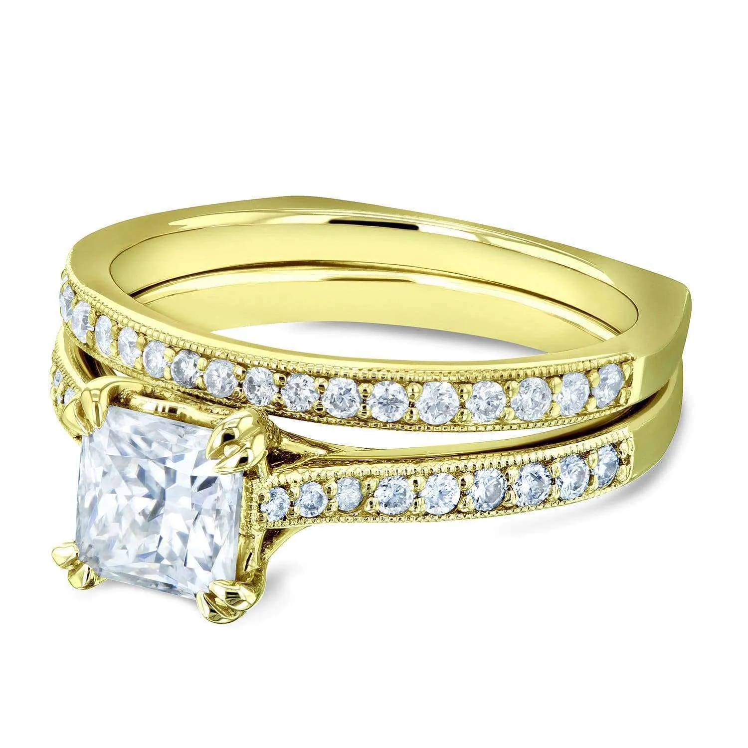 Euro Princess Bridal Set - 0.90ct - Yellow