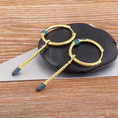 European and American Exquisite Drop Tassel Long Earrings