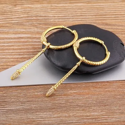 European and American Exquisite Drop Tassel Long Earrings