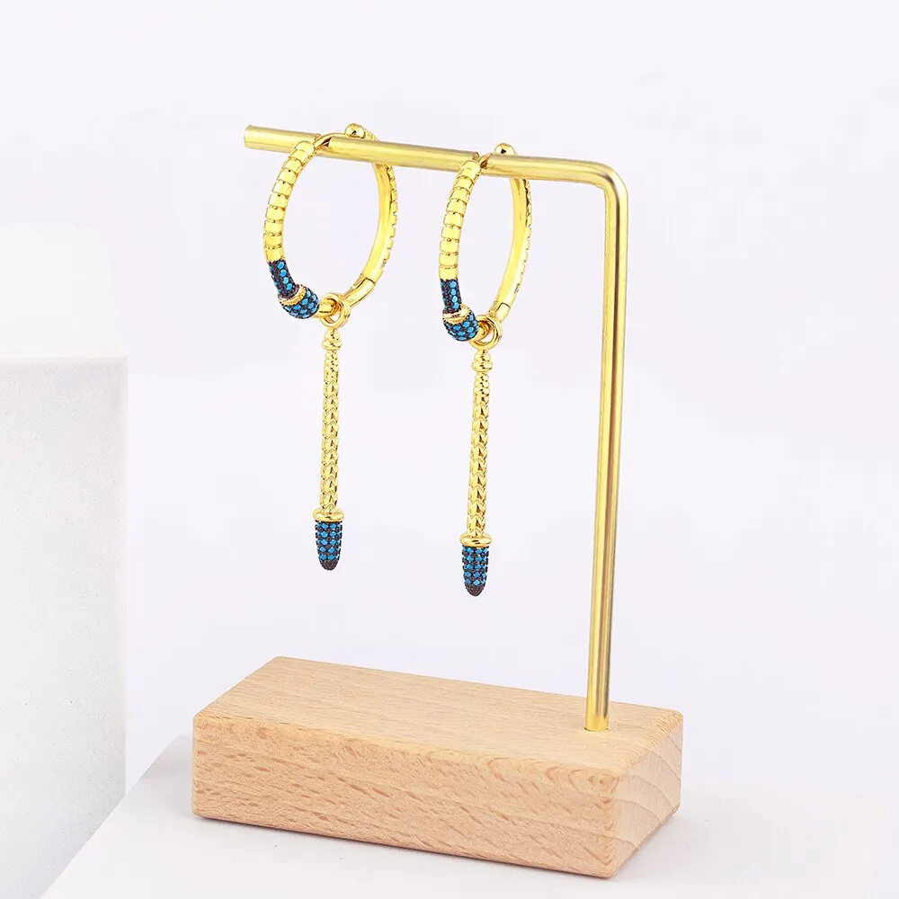 European and American Exquisite Drop Tassel Long Earrings