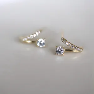 Exquisite  Silver Diamond Earring