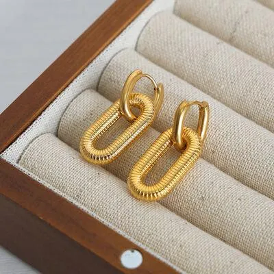 Exquisite Titanium Steel Fashion Dangle Earrings