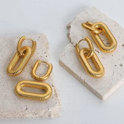 Exquisite Titanium Steel Fashion Dangle Earrings