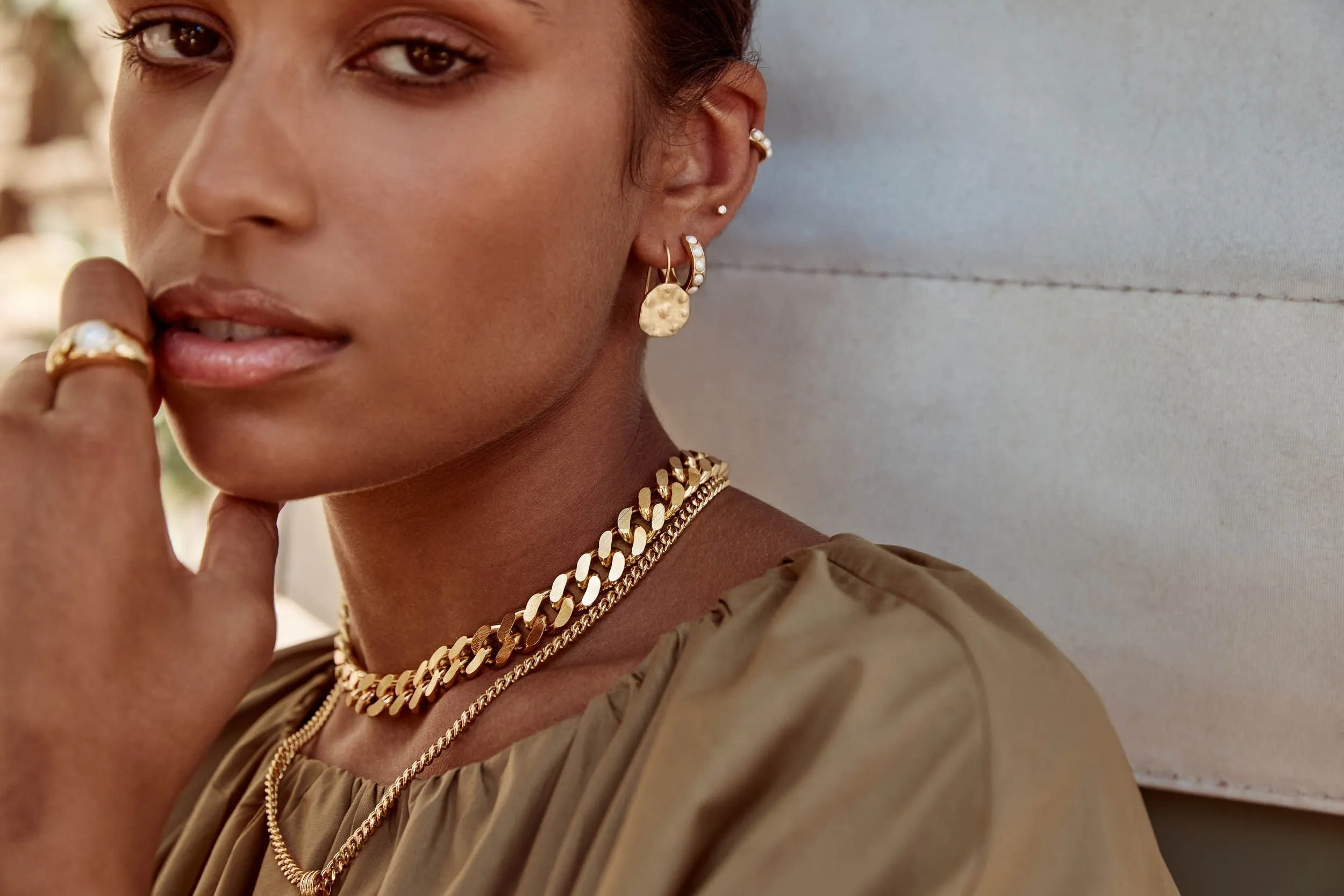 Fairley Chunky T-Bar Chain Necklace