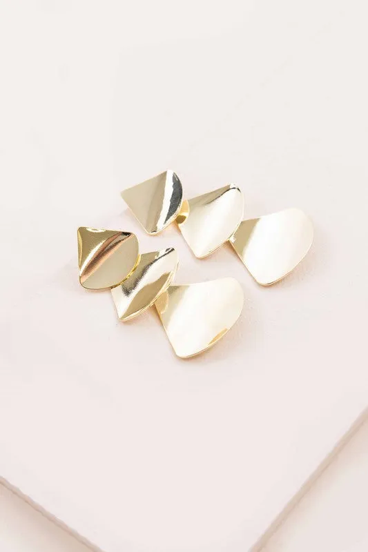 Falling Gold Earrings