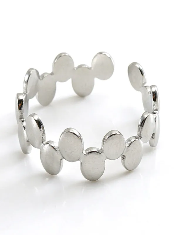 Fashionable and personalized retro style ring silver living ring