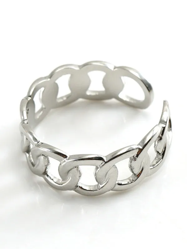 Fashionable and personalized retro style ring silver living ring