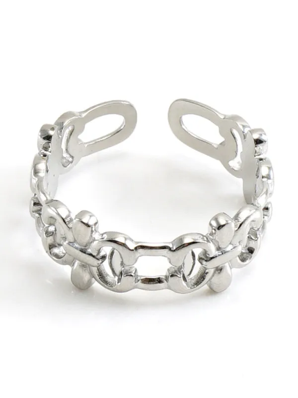 Fashionable and personalized retro style ring silver living ring