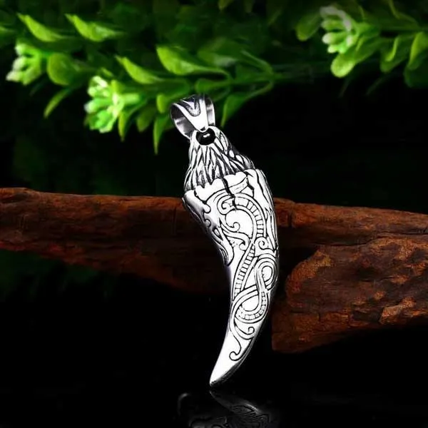Fáfnir Norse Dragon Tooth Necklace