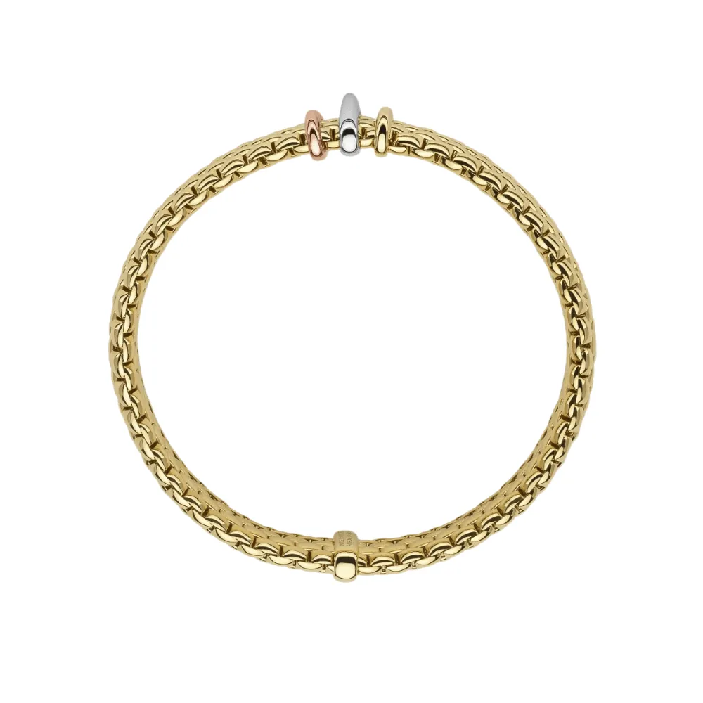 FOPE 18k Yellow Gold Panorama Flex'it Bracelet