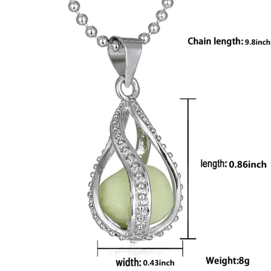 Glow in Dark Pendant Necklaces for Women | Radium Pendant Necklace