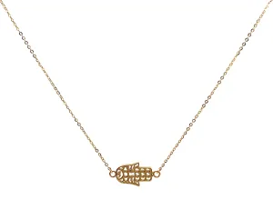 Gold Hamsa Hand Necklace