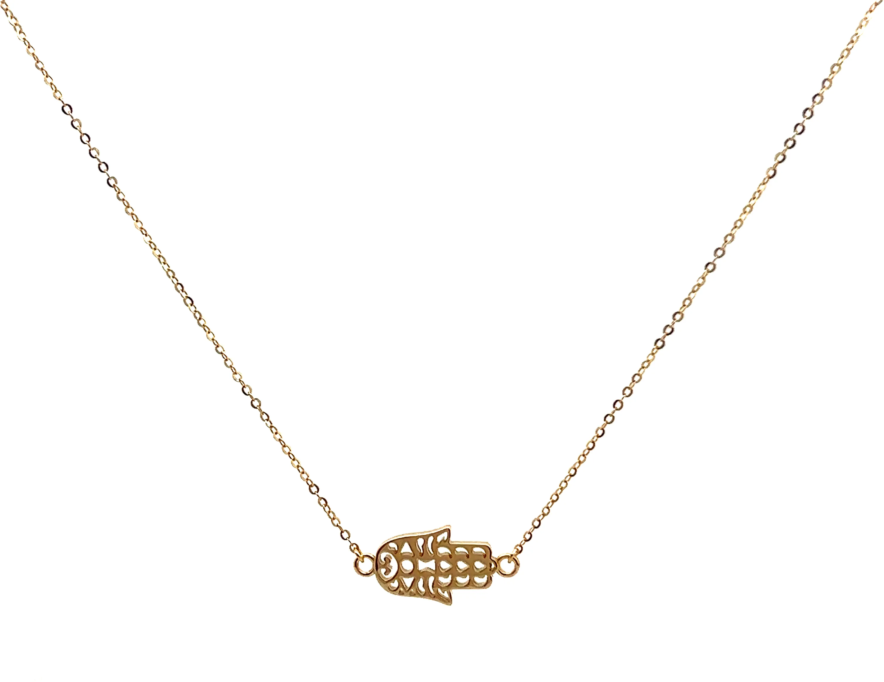 Gold Hamsa Hand Necklace
