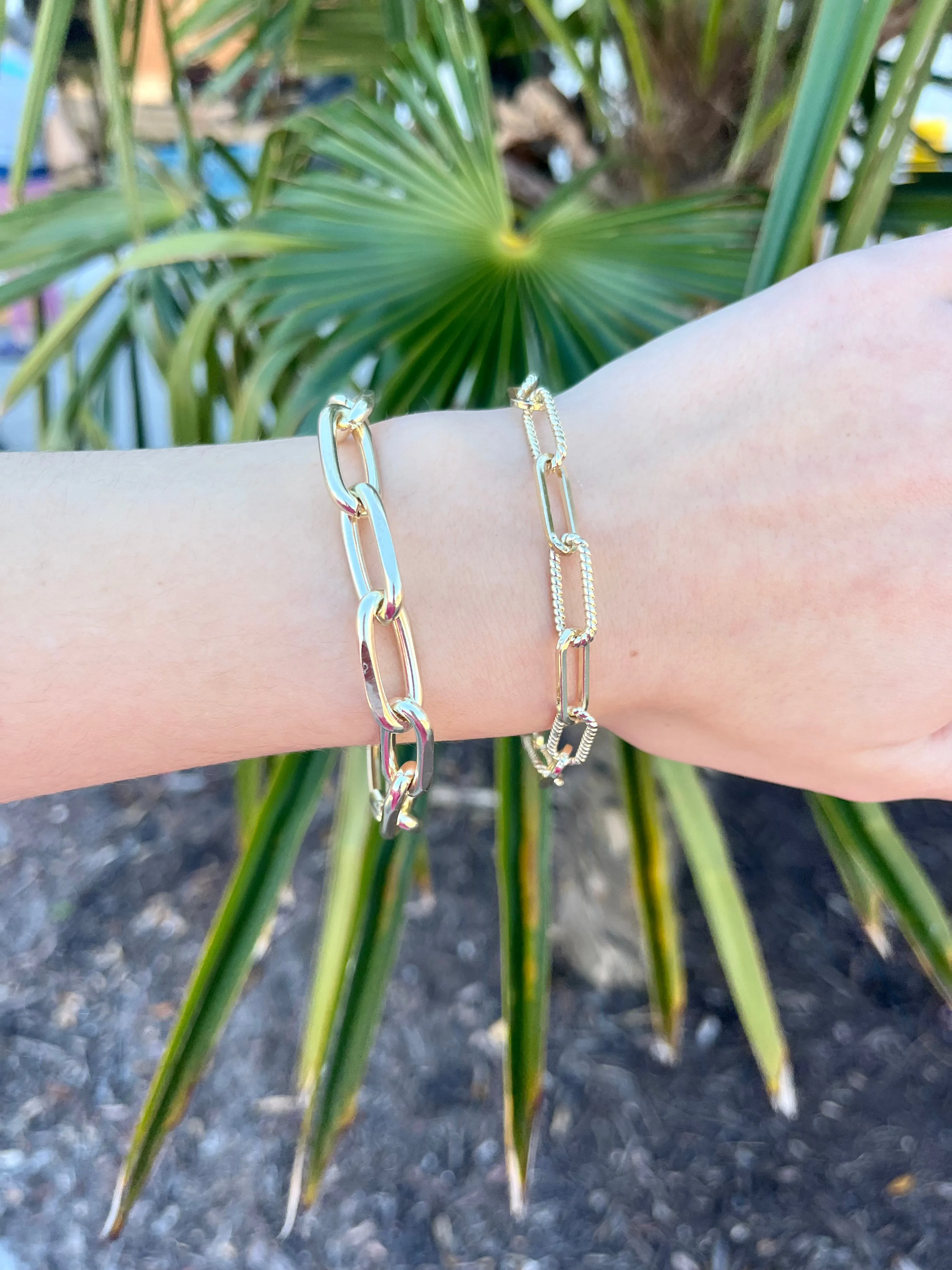 Gold Plated Link Bracelet