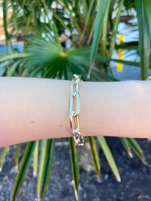 Gold Plated Link Bracelet