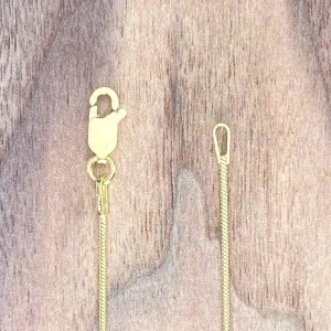 Gold Plated Sterling Silver Snake Chains