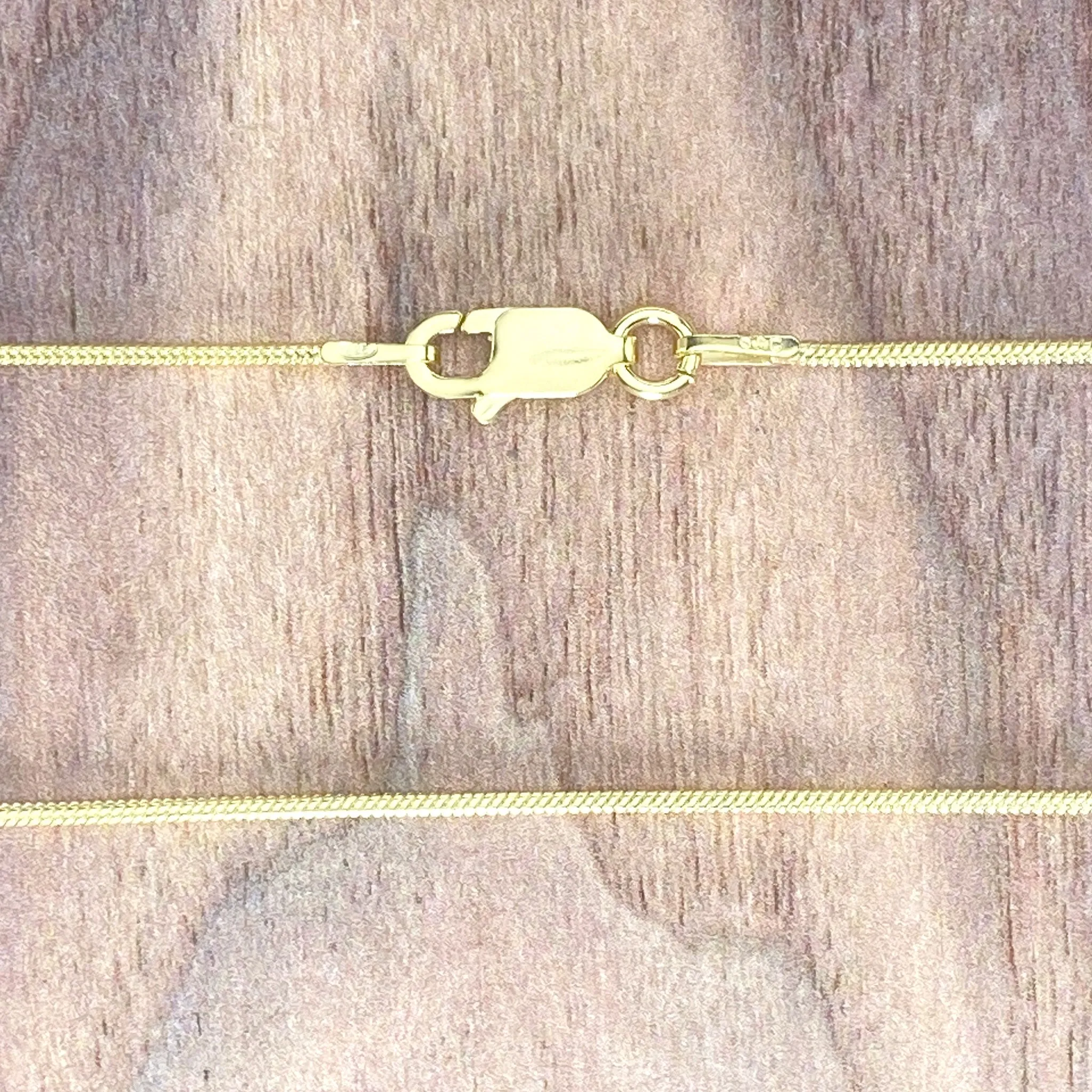 Gold Plated Sterling Silver Snake Chains