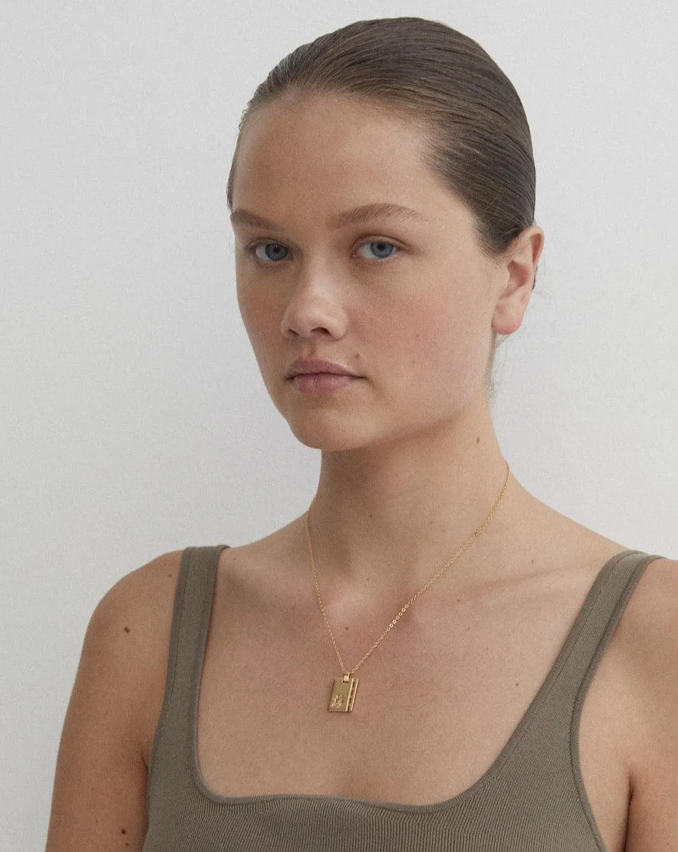Gold Star Sign Necklace Sagittarius