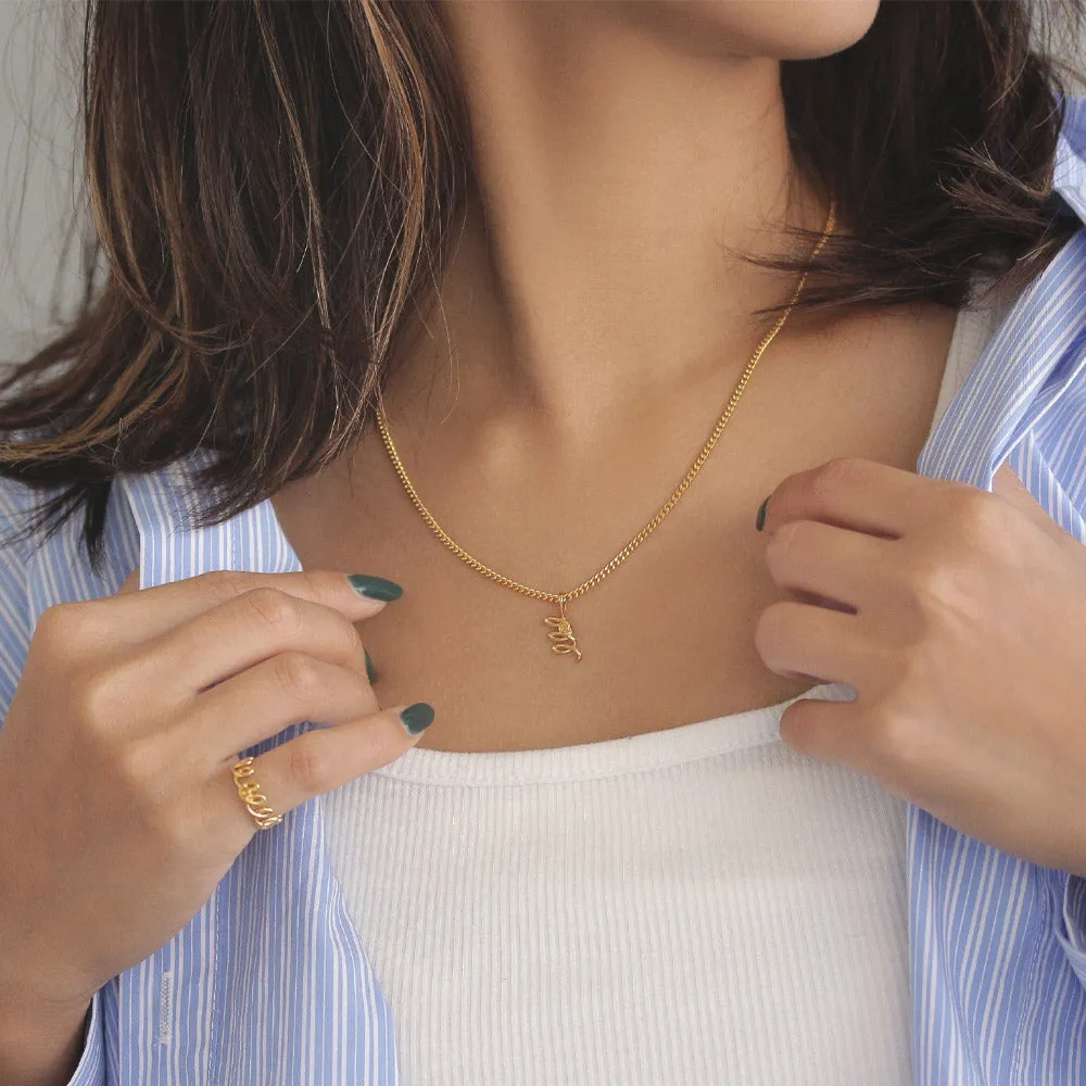 Gold Tone Kihei Chain Necklace
