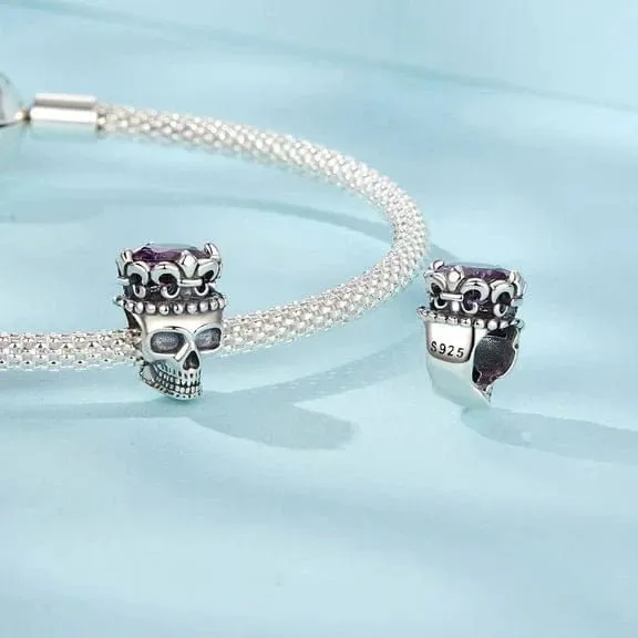 Halloween King Skull Charm