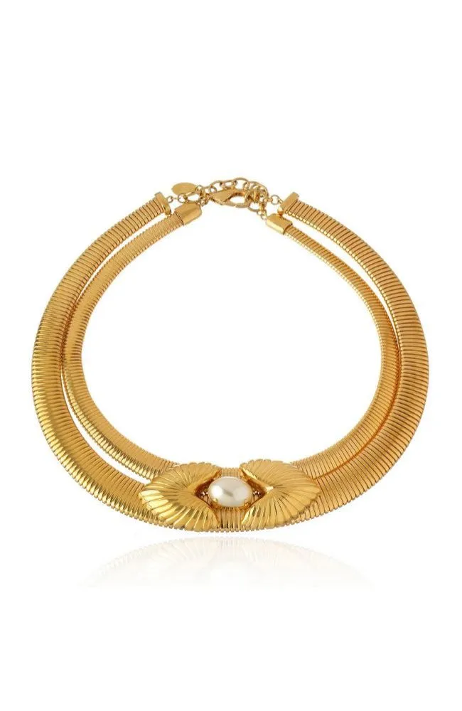 Hera Choker Pearl Gold