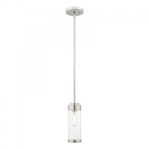 HILLCREST 1 LIGHT MINI PENDANT, POLISHED CHROME