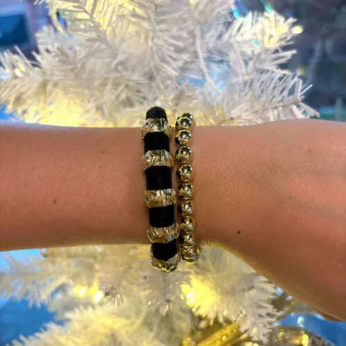 HOLST   LEE - Evil Eye Color Block Bracelet - Black