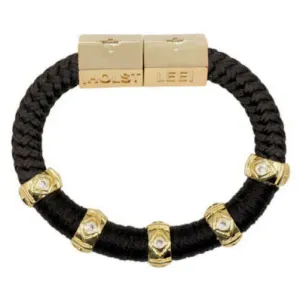 HOLST   LEE - Evil Eye Color Block Bracelet - Black