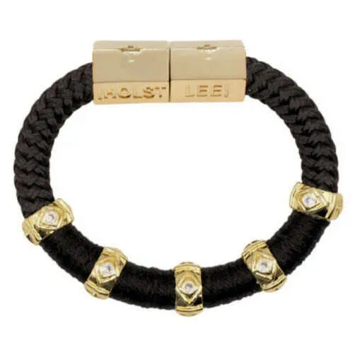 HOLST   LEE - Evil Eye Color Block Bracelet - Black