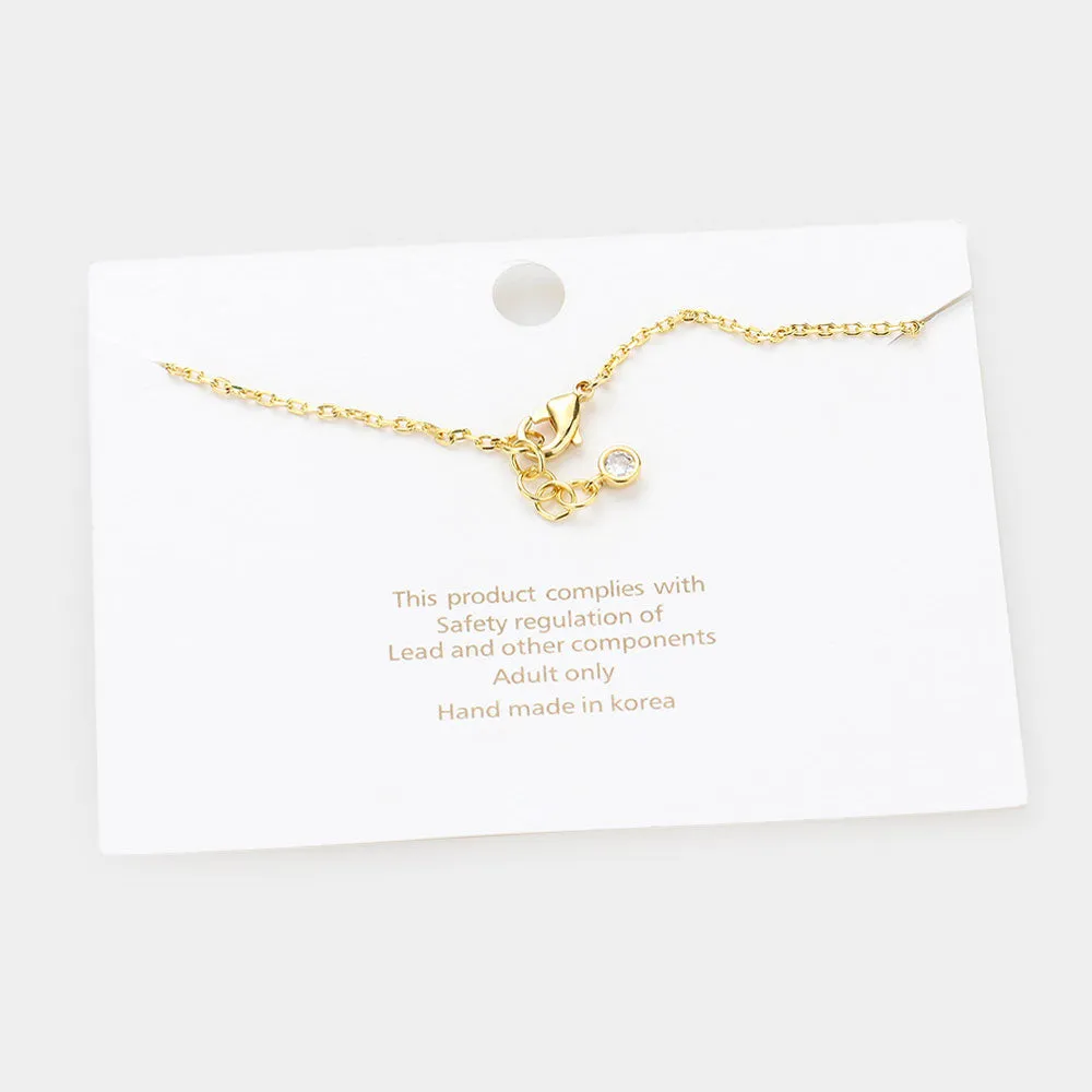iLLASPARKZ -B- Gold Dipped Metal Monogram Charm Bracelet