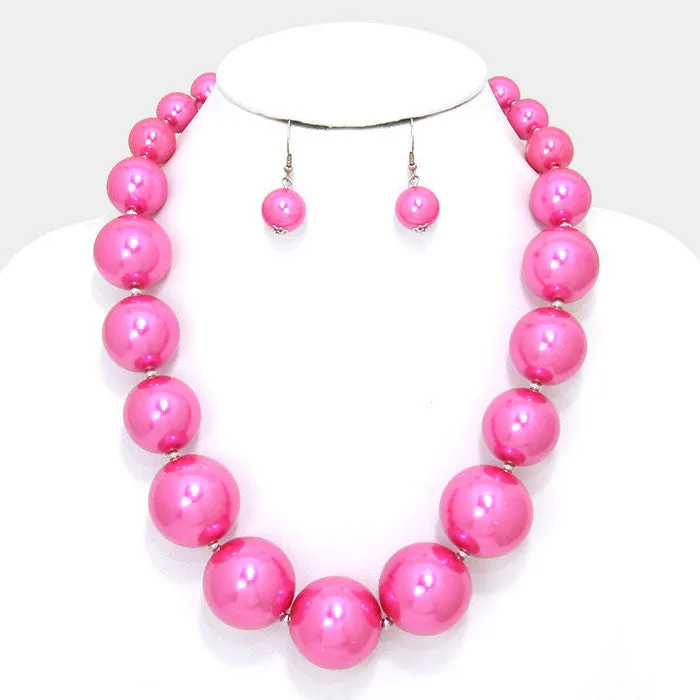 iLLASPARKZ Chunky Pearl Strand Necklace