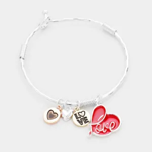 iLLASPARKZ Love Heart Charm Bracelet