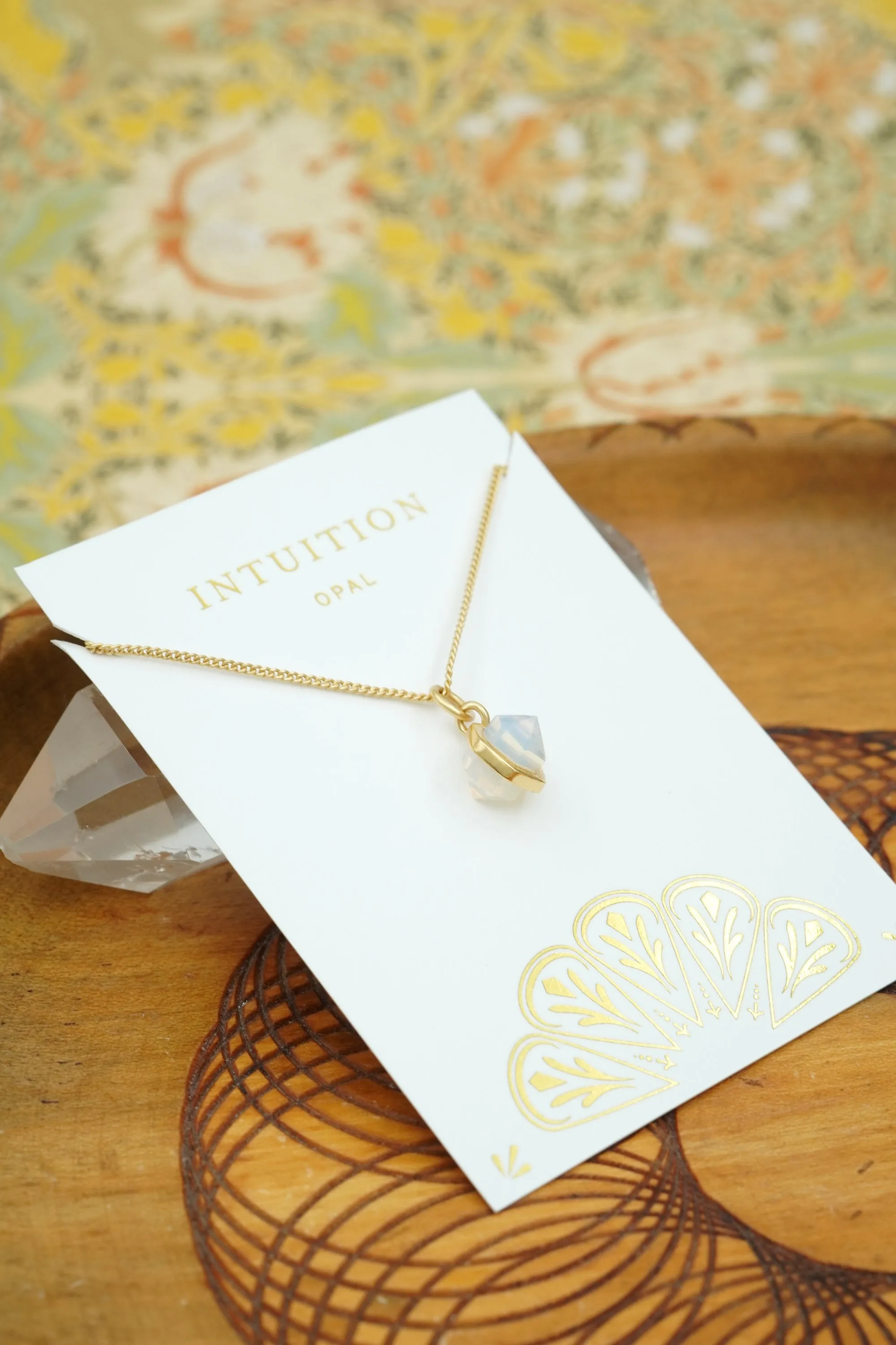 Intuition Intention Necklace - Gold