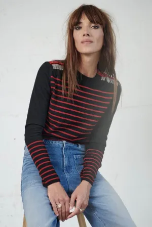 ISA CHAINS jumper - Red/Black