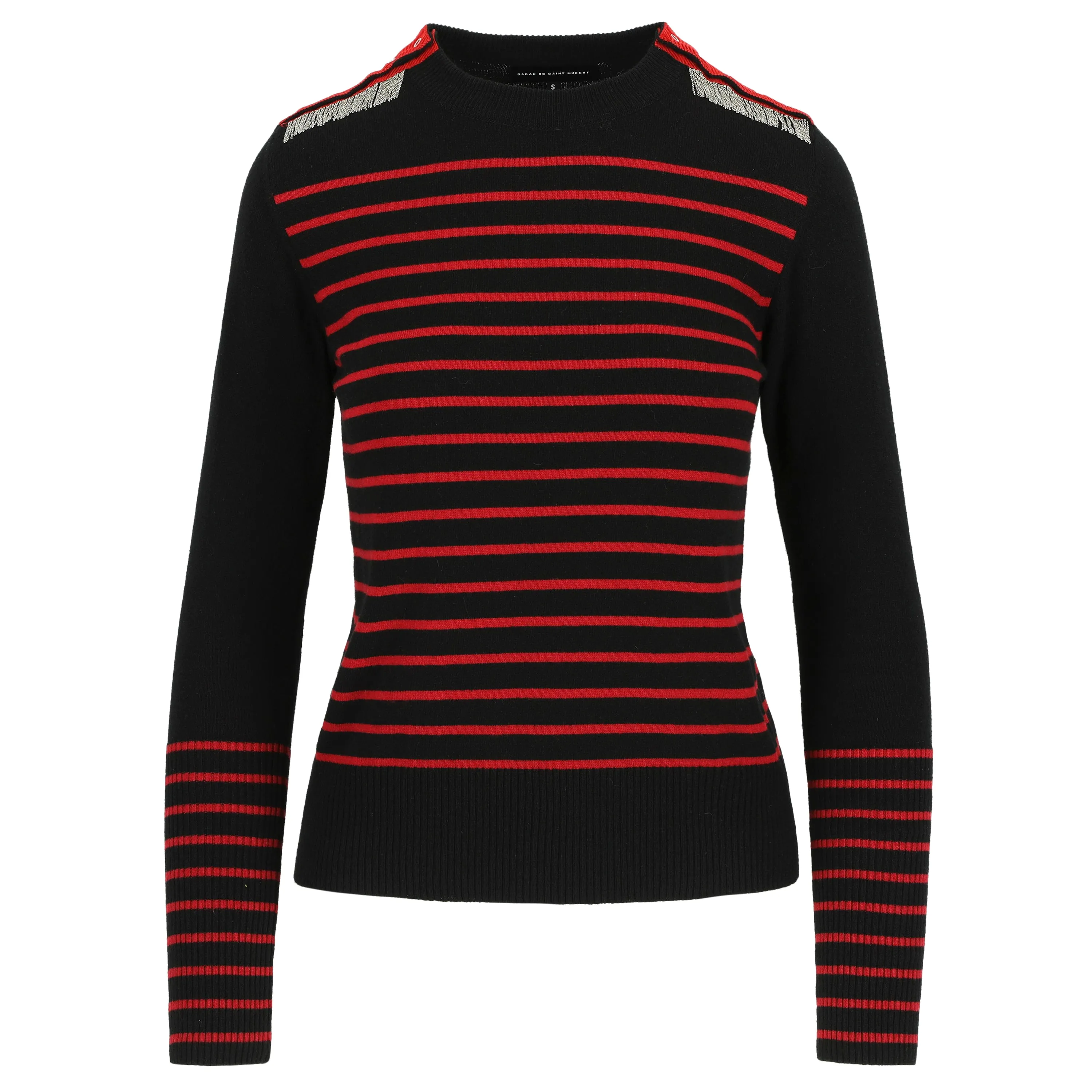 ISA CHAINS jumper - Red/Black