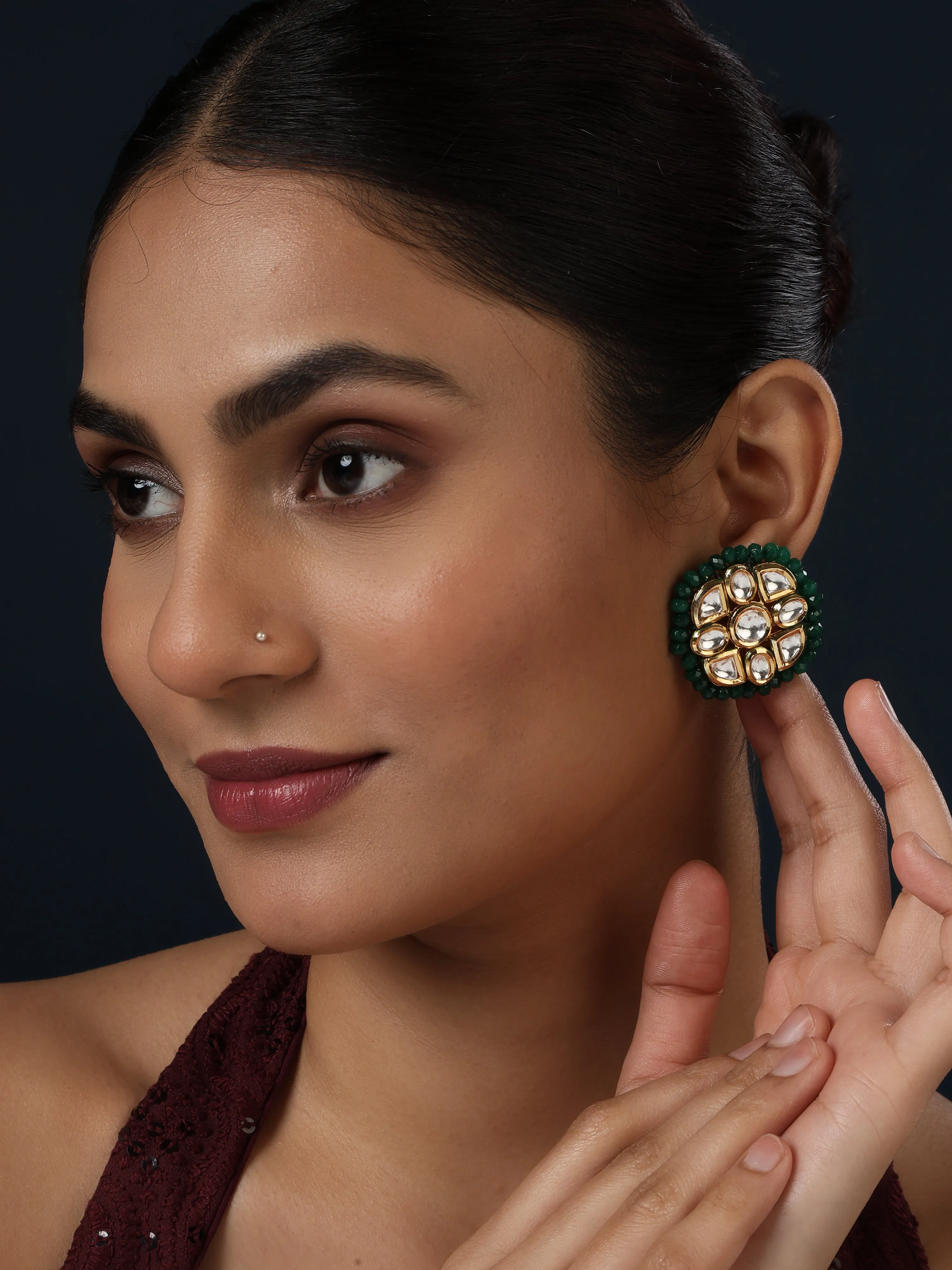 Jadau Earrings