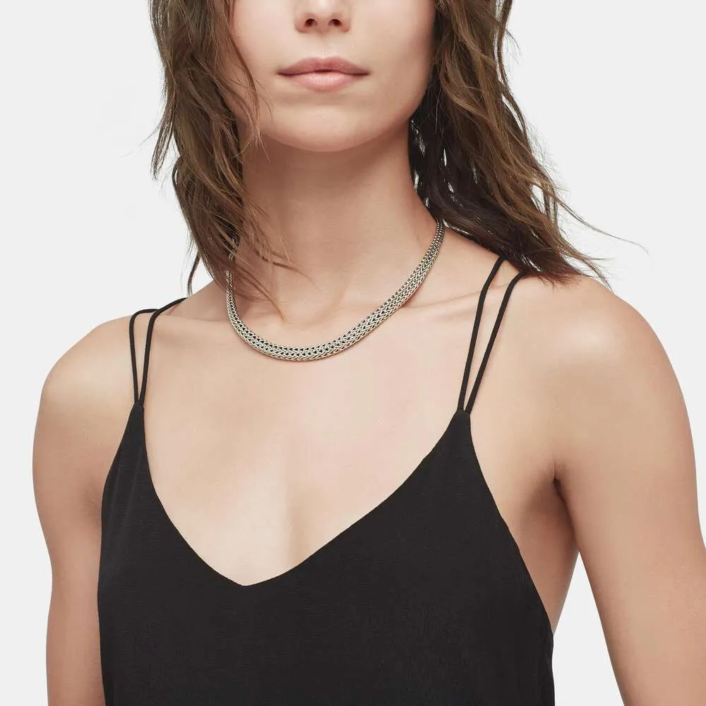 John Hardy Silver Classic Chain Graduated Neckpiece