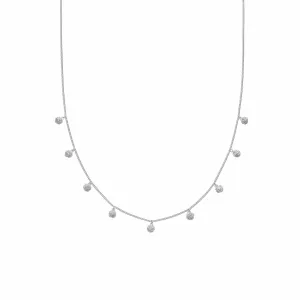 Knot Charm Necklace Sterling Silver