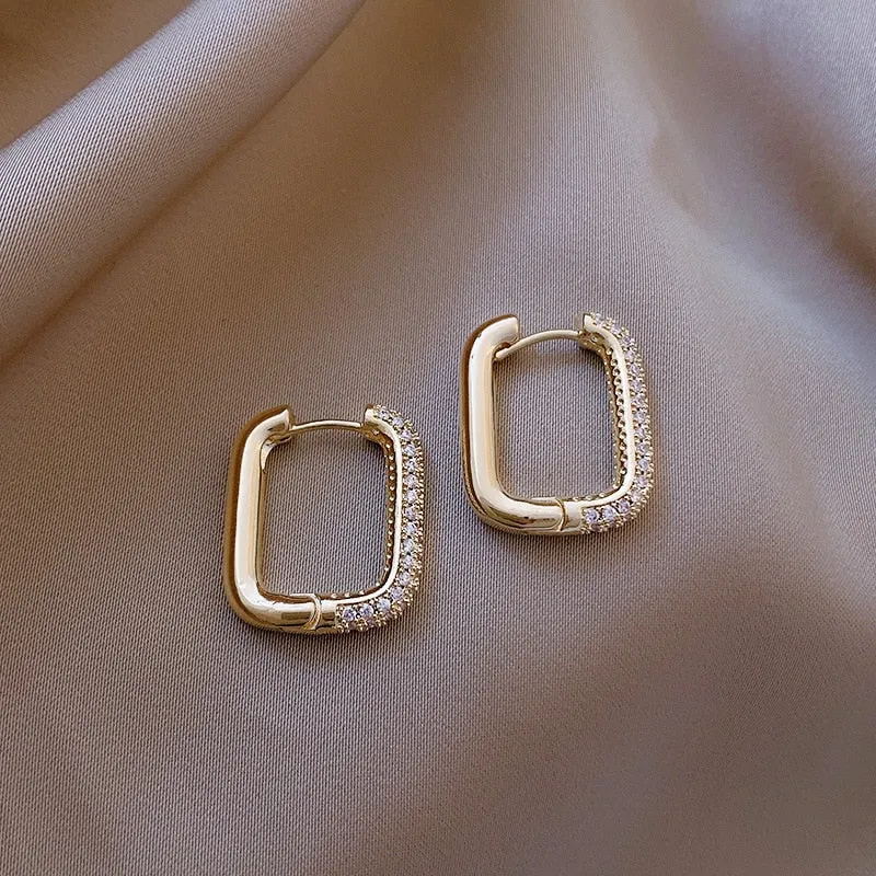 Korean Fashion New Exquisite Simple Geometric Earrings