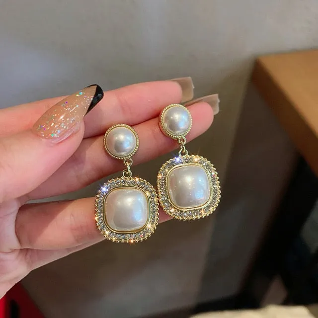 Korean Fashion New Exquisite Simple Geometric Earrings