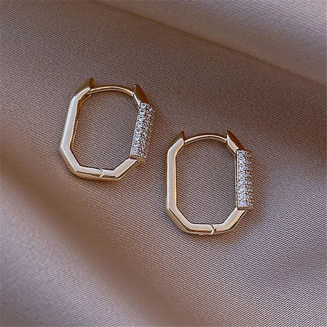 Korean Fashion New Exquisite Simple Geometric Earrings